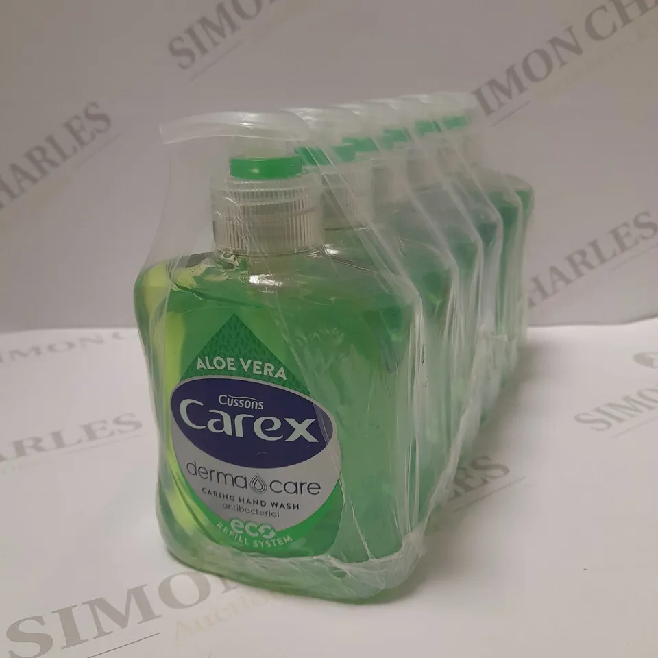 LOT OF 6 X 250ML CAREX ALOE VERA ANTIBAC HAND WASH