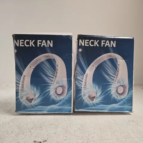 BOX OF APPROXIMATELY 10 ASSORTED ELECTRICAL ITEMS TO INCLUDE NECK FAN, ETC