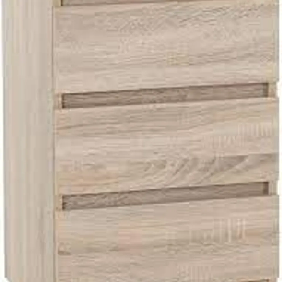 BOXED MALVERN  3 DRAWER BEDSIDE TABLE - SONOMA OAK EFFECT 