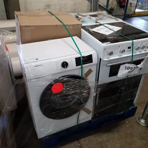 PALLET OF APPROXIMATELY 4 UNPROCESSED RAW RETURN WHITE GOODS TO INCLUDE