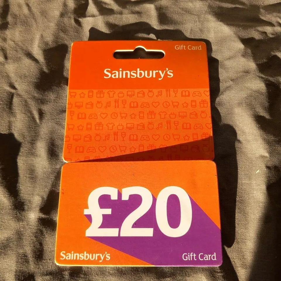 FOUR SAINSBURY'S £20 GIFT CARDS