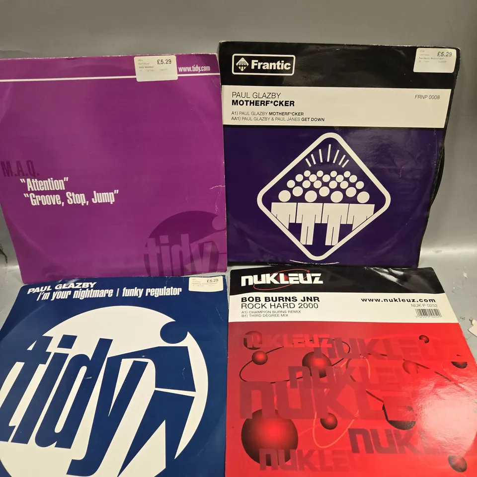 APPROXIMATELY 20 ASSORTED VINYLS TO INCLUDE FRANTIC, BOB BURNS, PAUL GLAZBY ETC - COLLECTION ONLY 