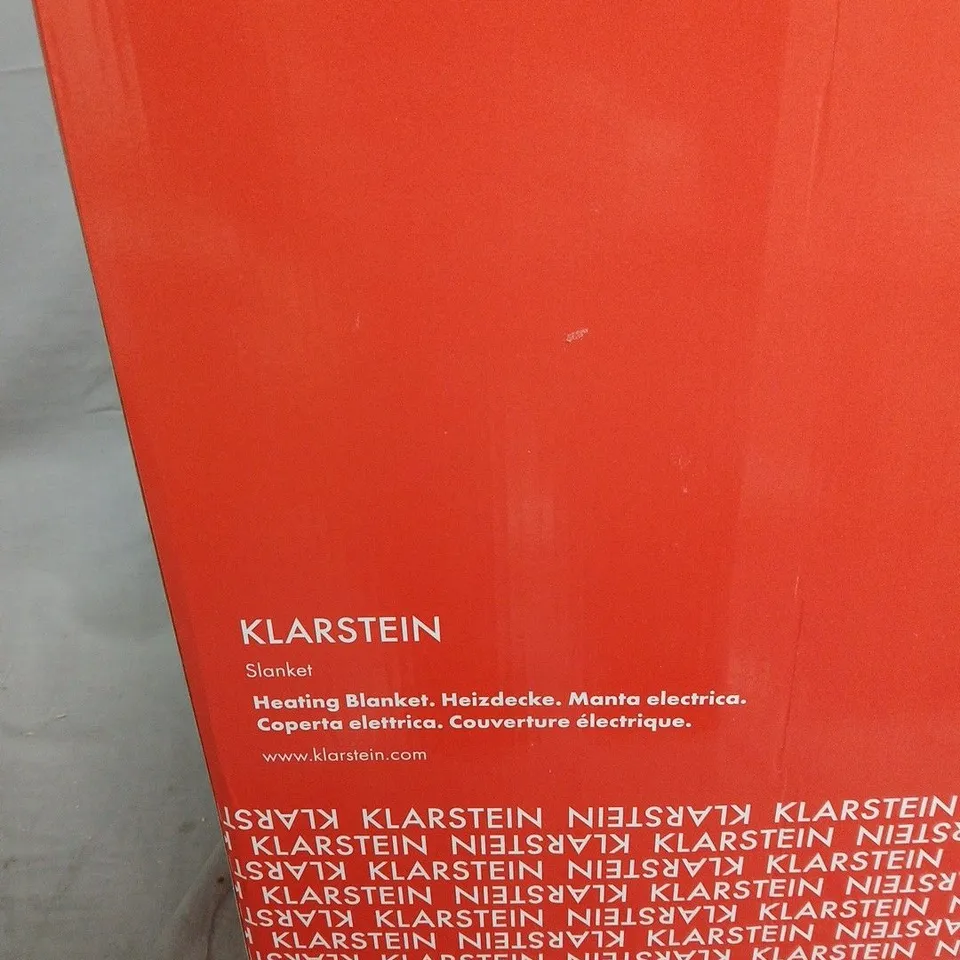 KLARSTEIN SLANKET HEATING BLANKET – ELECTRIC BLANKET (BOXED)