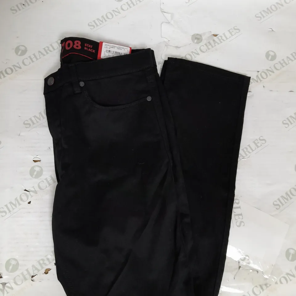 HUGO SLIM FIT JEANS IN BLACK SIZE 32W
