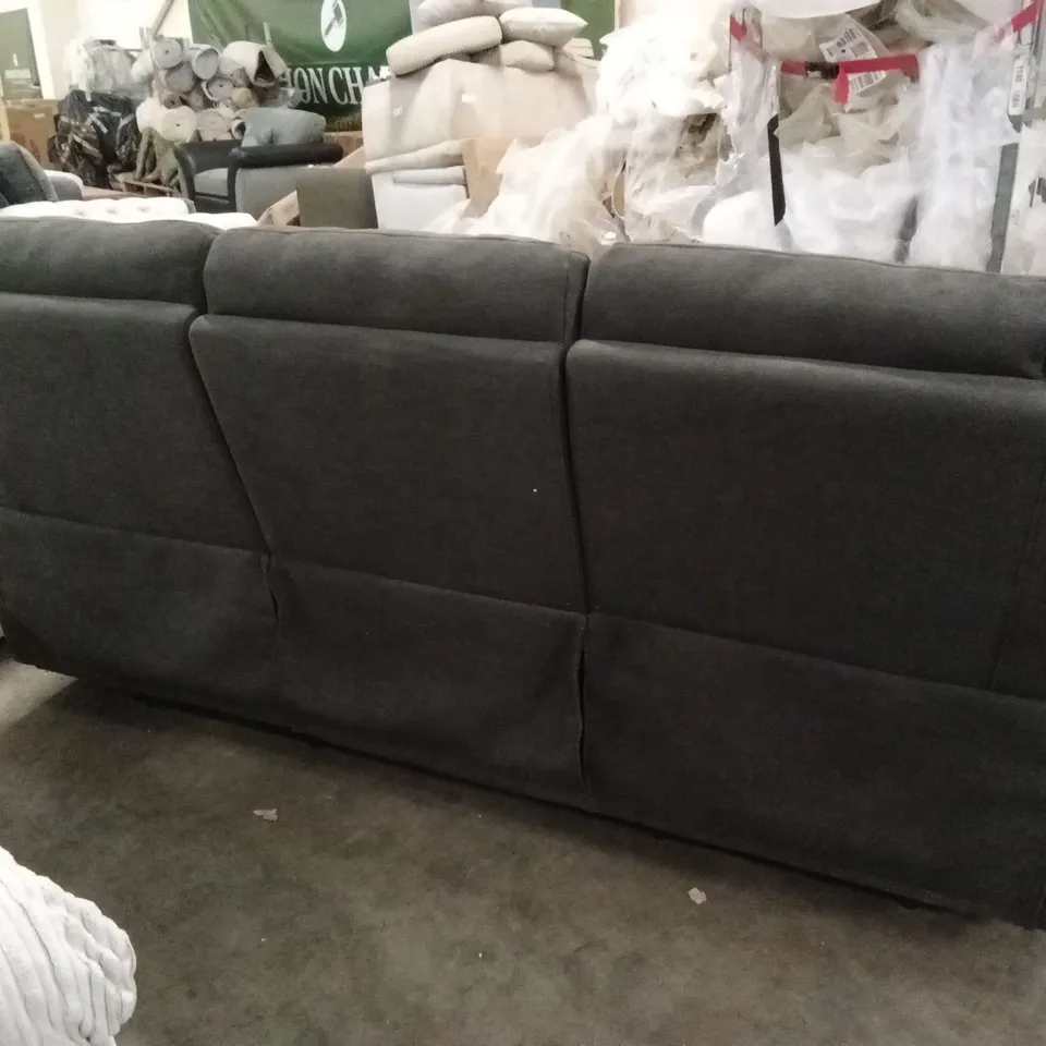 ALBION FABRIC 3 SEATER HIGH BACK MANUAL RECLINER SOFA RRP £749