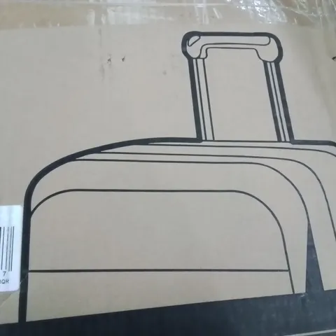 BOXED LIGHTWEIGHT TRAVEL LUGGAGE SUITCASE (COLOURS VARY)