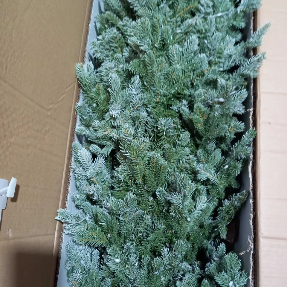 SANTA'S BEST 16 FUNCTION PRE-LIT DEWDROP CHRISTMAS TREE- 6FT SNOW KISS - COLLECTION ONLY