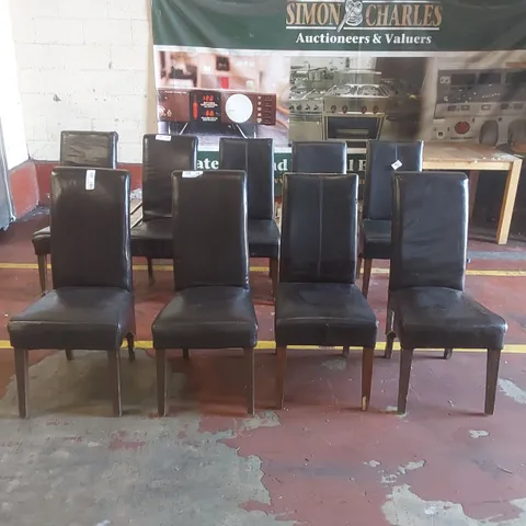 SET OF 9x ASSORTED RESTAURANT DINING CHAIRS 