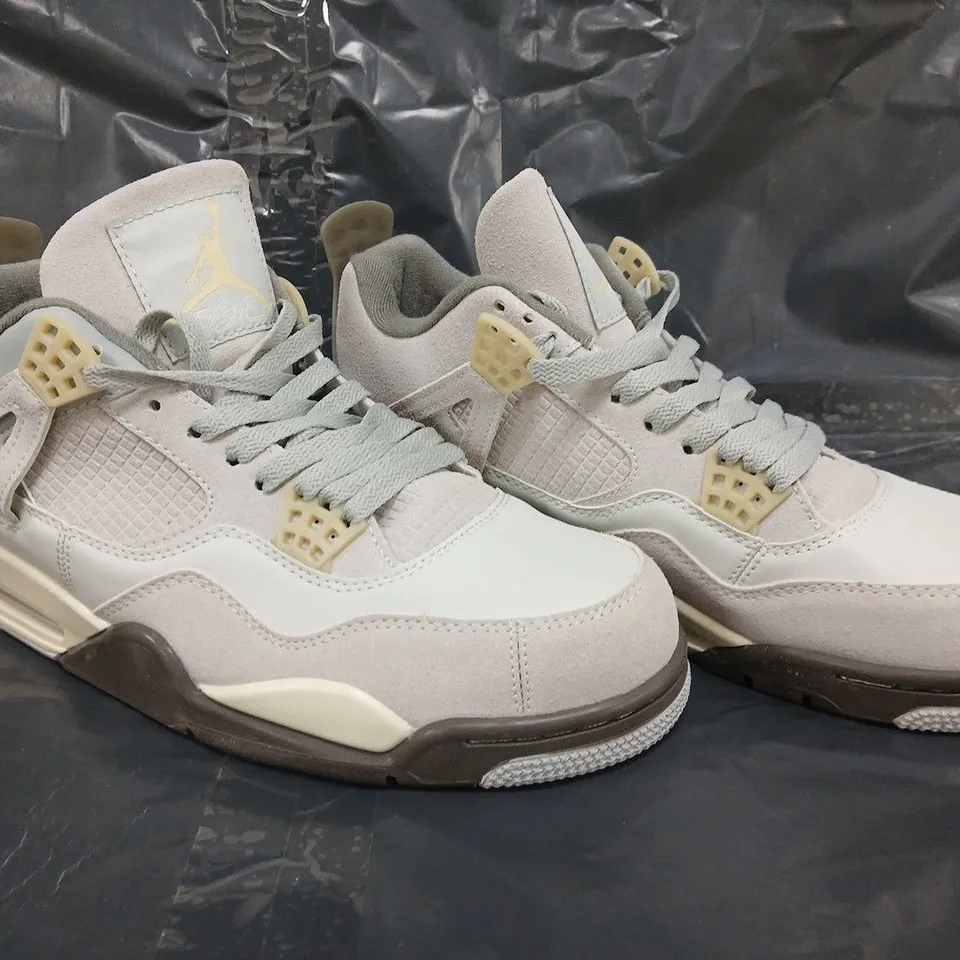 PAIR OF NIKE AIR JORDAN SHOES IN WHITE/LIGHT GREY SIZE UK 10