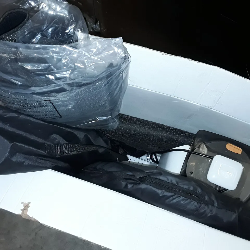 PALLET OF ASSORTED HOUSEHOLD ITEMS TO INCLUDE BABYS PLAYPEN, LASCOOTA SCOOTER, SINUO SLEEPING BAG AND TOILET SEAT