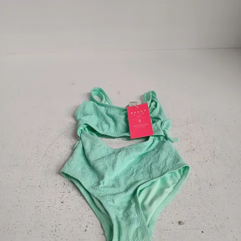 MONSOON CHILDREN GREEN BIKINI SET β BEACH CLUB MAKE WAVES, AGE 5-6 YRS (110-116 CM)
