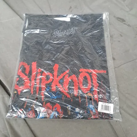 BAGGED SLIPKNOT BAND FRAME UNISEX BLACK TSHIRT XL