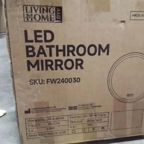 BOXED LED BATHROOM MIRROR 