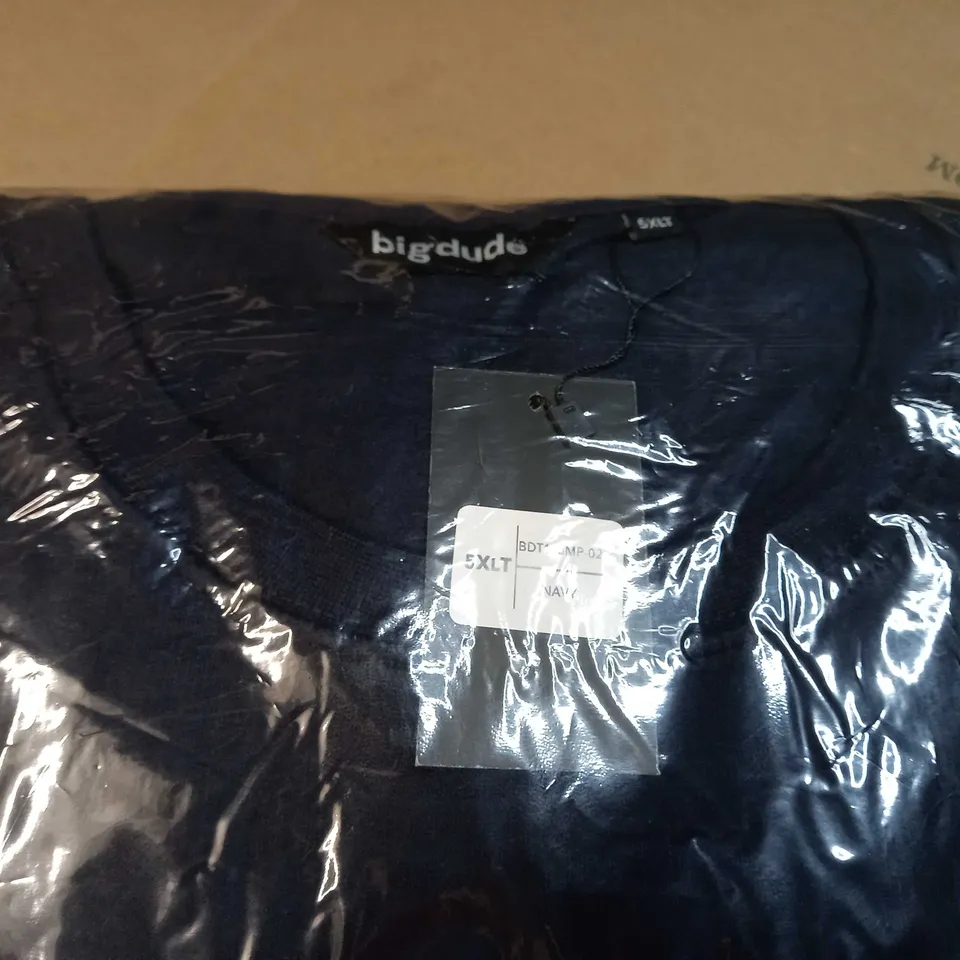 PACKAGED NAVY CREW NECK SWEATER - 5XL