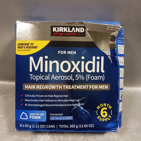 KIRKLAND SIGNATURE 5% HAIR REGROWTH MINOXIDIL SOLUTION FOAM