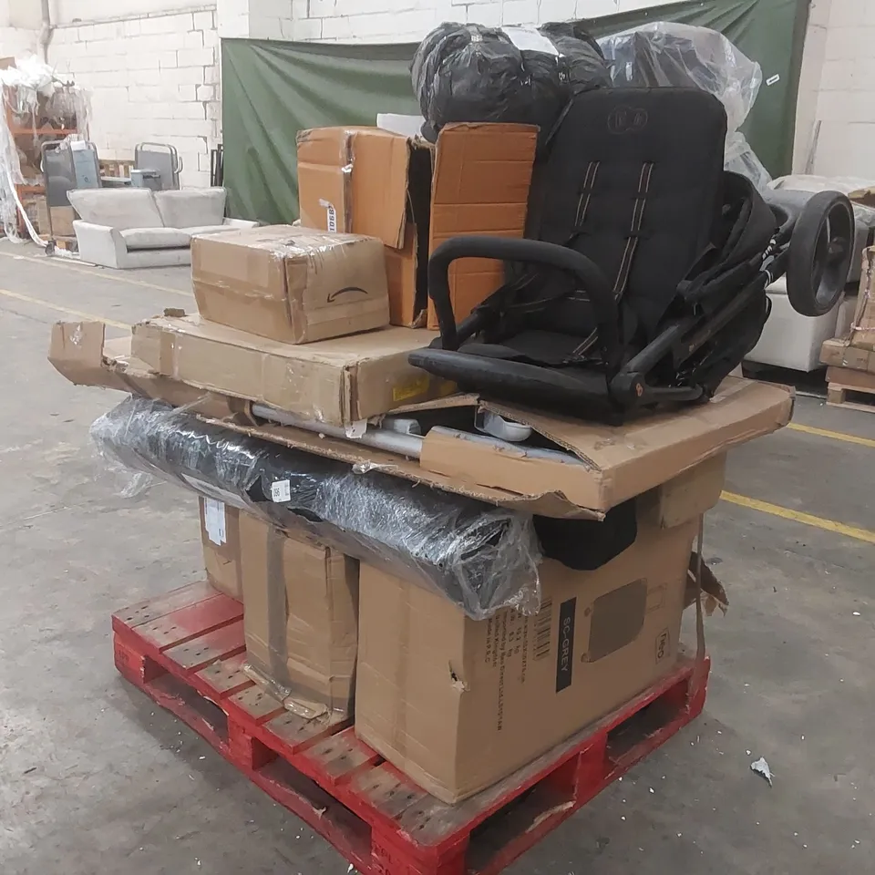 PALLET CONTAINING A LARGE QUANTITY OF ASSORTED FURNITURE PARTS AND OTHER ITEMS