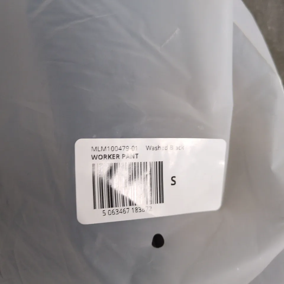 REPRESENT WORKER PANT – WASHED BLACK, SIZE S