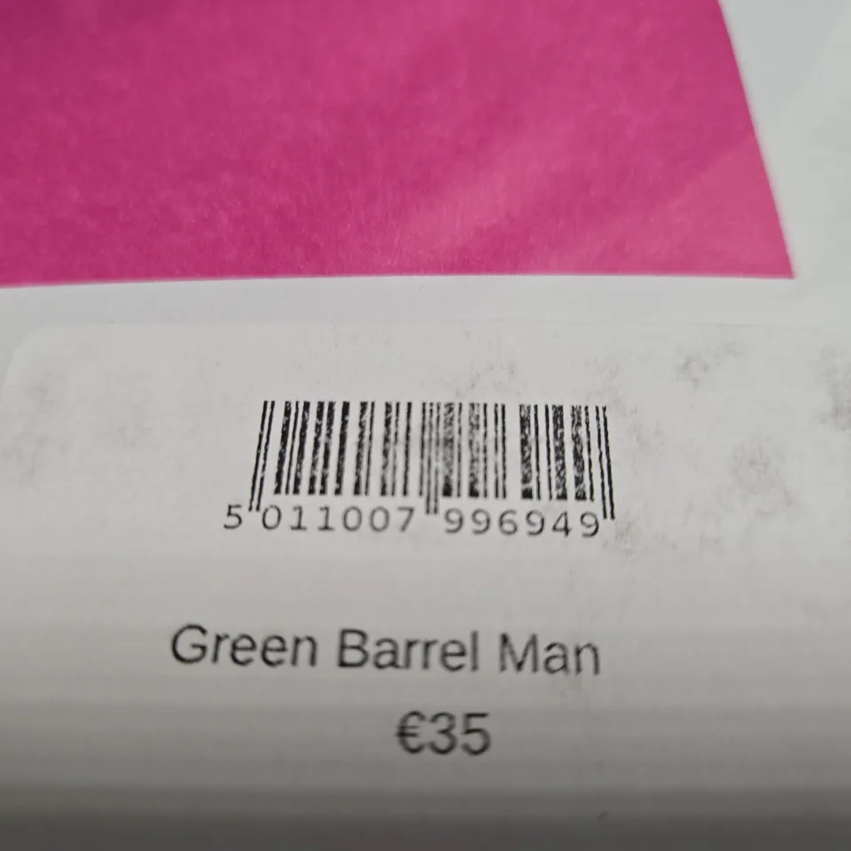 GREEN BARREL MAN – JANDO PRINTMAKERS