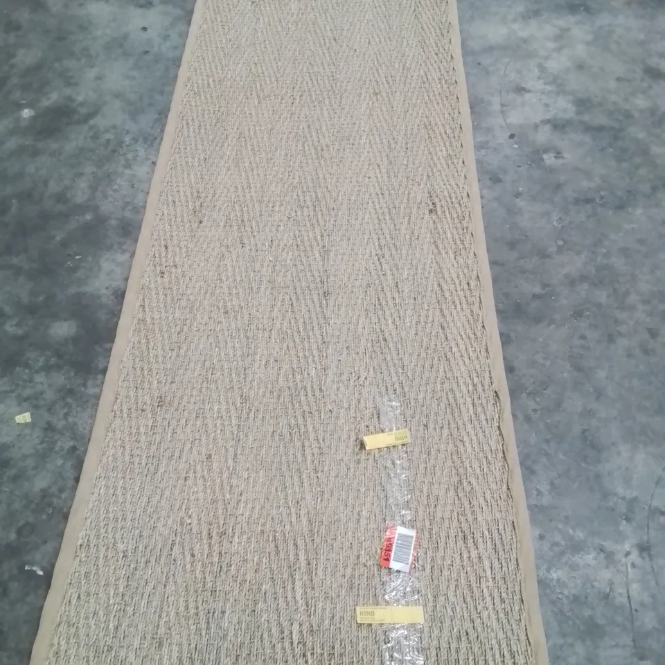 EMMALINE SOLID COLOUR HAND WOVEN AREA RUG APPROXIMATELY 240X75CM