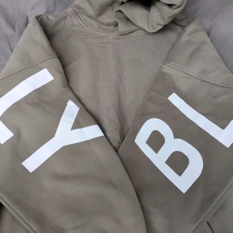 BLAKELY PULL-OVER HOODIE IN DUSTY OLIVE SIZE XL