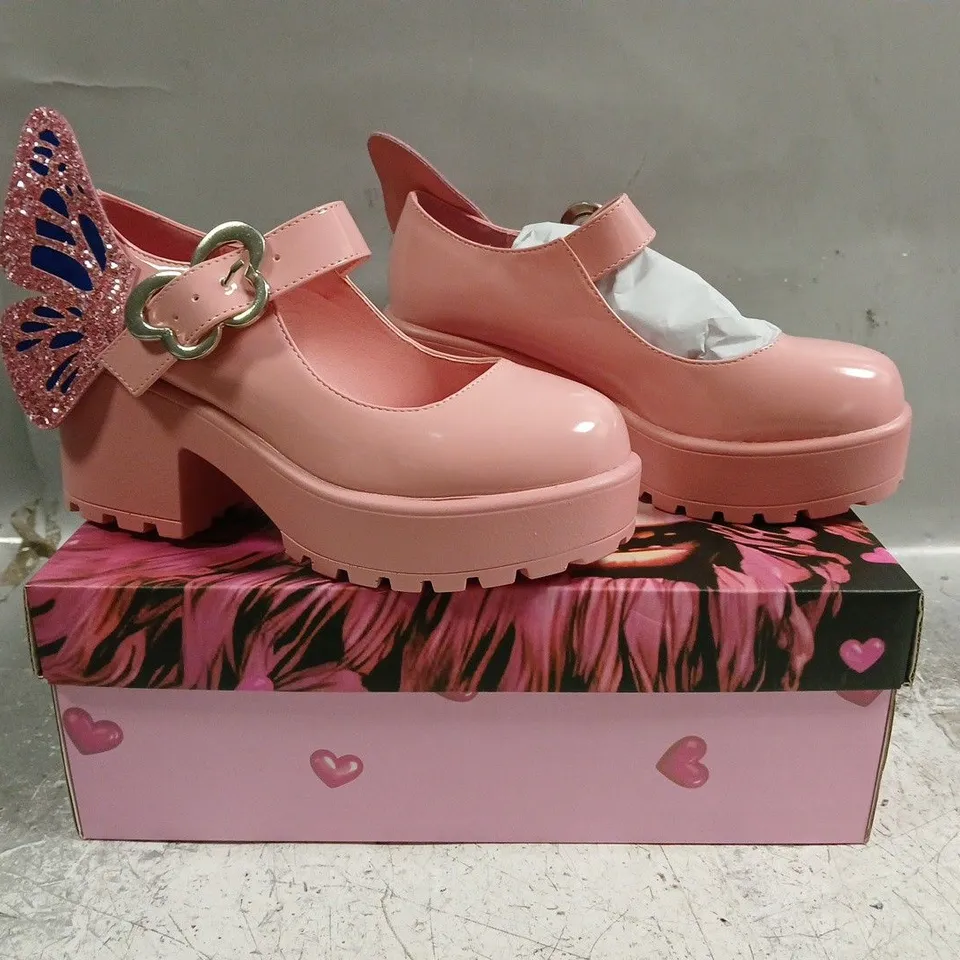 BOXED PAIR OF KOI TIRA PINK MARY JANES GOOD FAIRY EDITION SIZE UK 3
