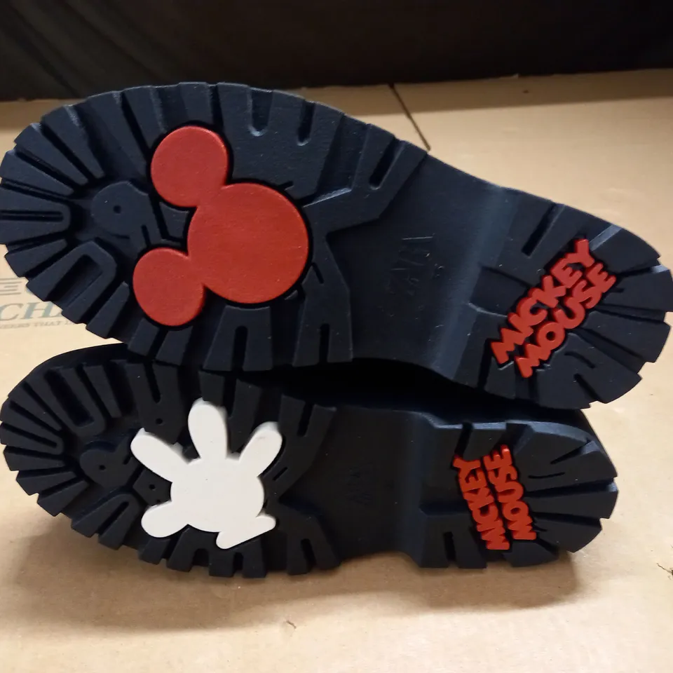 PAIR OF ZARA MINNIE MOUSE BRANDED BOOTS - UK 1
