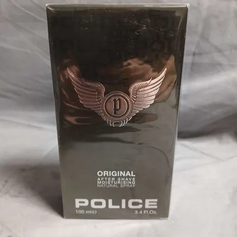 BOXED POLICE ORIGINAL AFTER SHAVE MOISTURISING NATURAL SPRAY 100ML