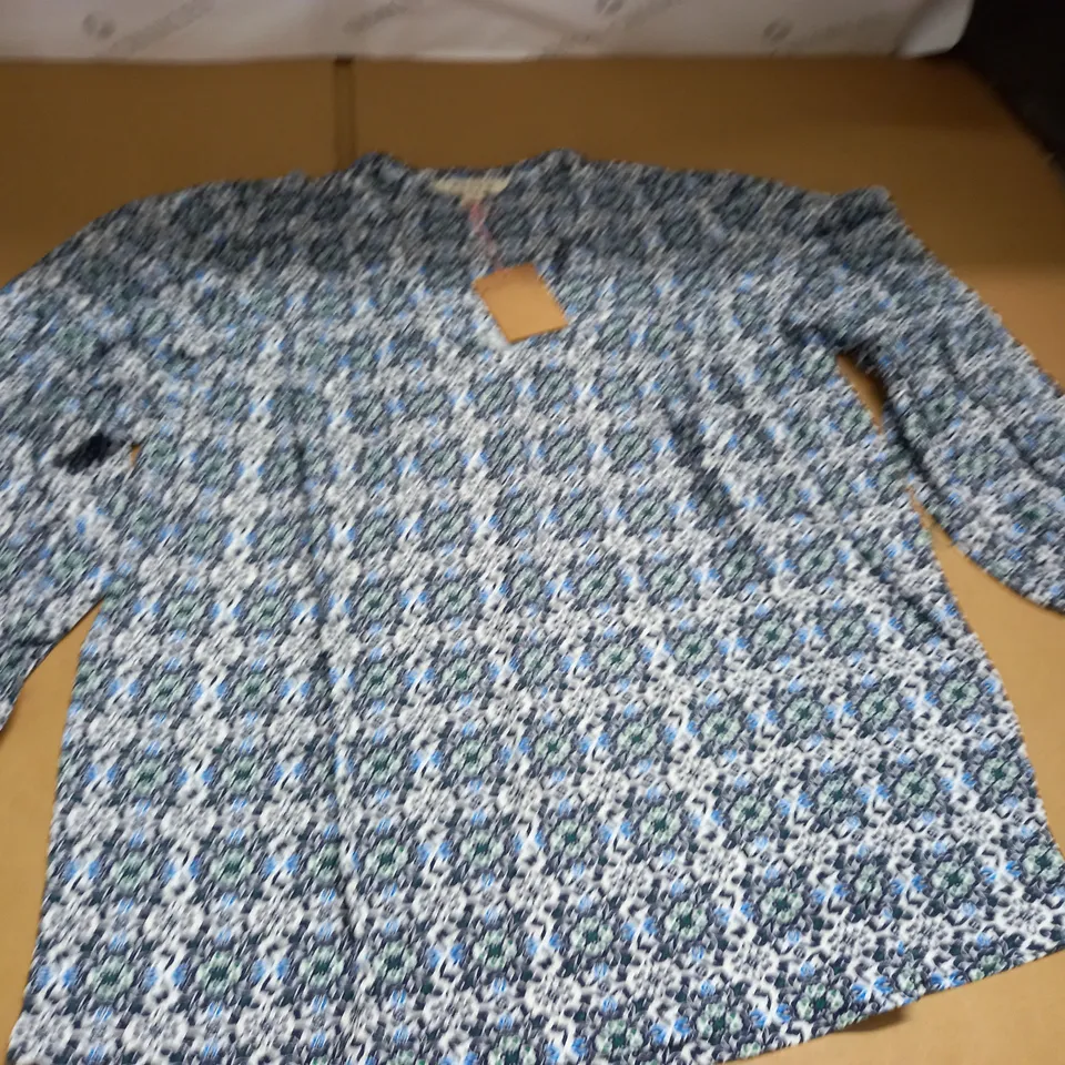 BODEN BLUE LONG SLEEVE TOP - UK 14