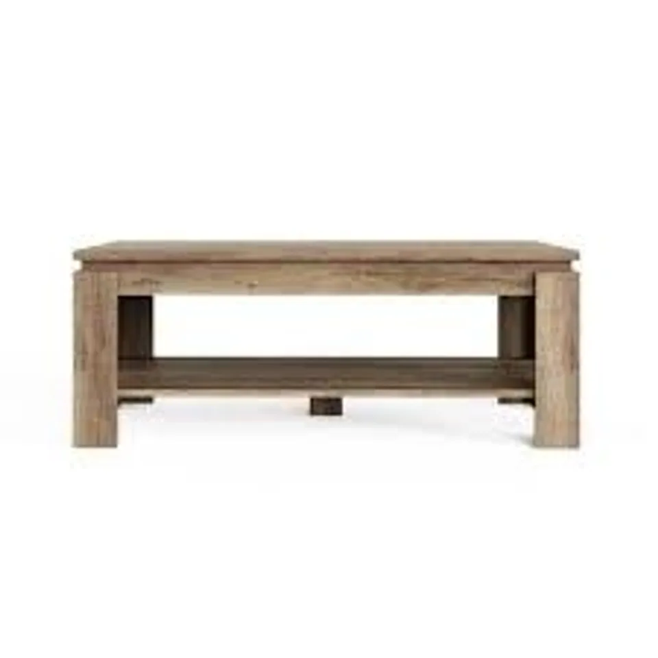 BOXED DUNELM CANYON COFFEE TABLE, OAK (1 BOX)
