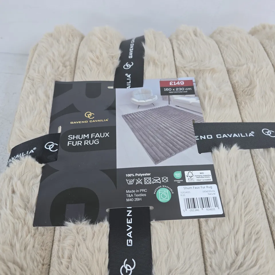 GAVENO CAVALIA SHUM FAUX FUR RUG 160 X 230 CM