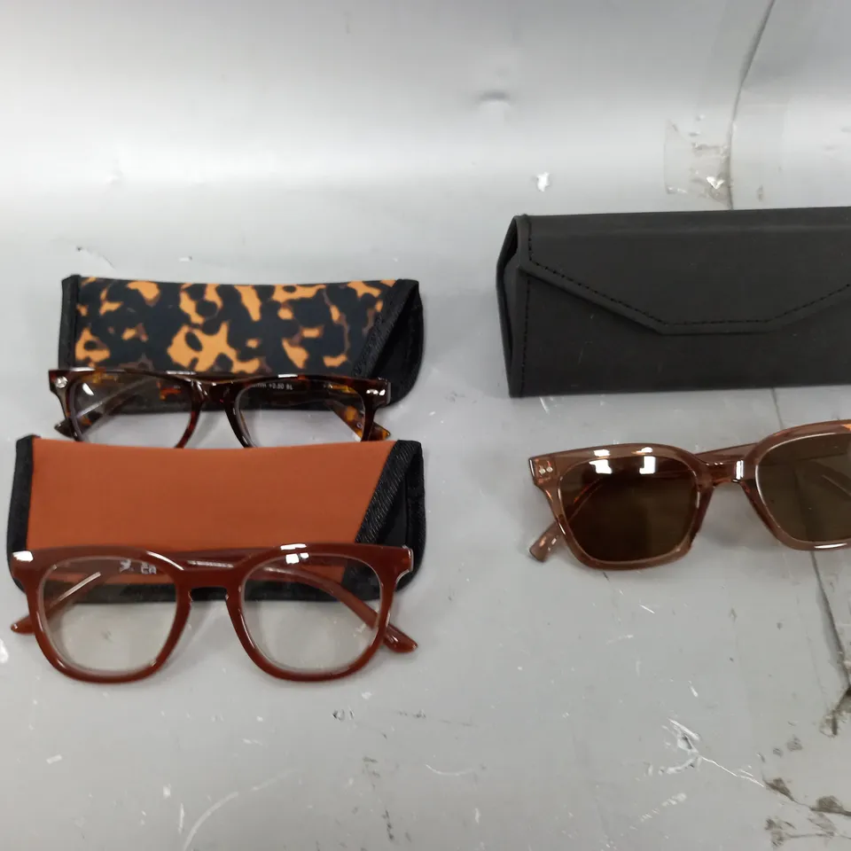 HUMMINGBIRD SUNGLASSES AND 2X READING GLASSES IN TAN 2.5