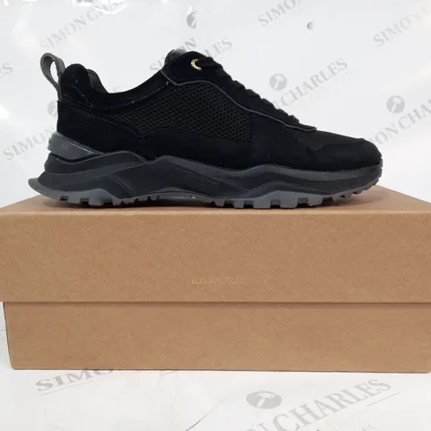 BOXED PAIR OF ANDROID HOME SHOES IN BLACK UK SIZE 8