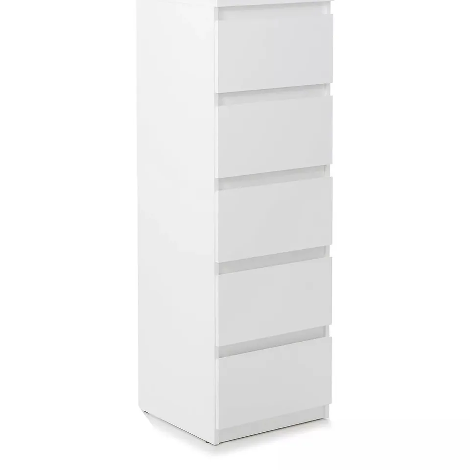 LISSON 5 DRAWER NARROW CHEST - COLLECTION ONLY RRP £119