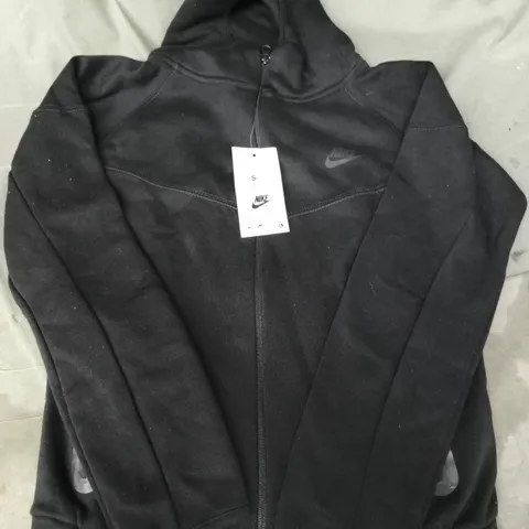 NIKE HOODED ZIP-UP JACKET IN BLACK SIZE SMALL