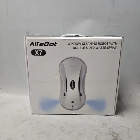 BOXED ALFABOT X 7 WINDOW CLEANING ROBOT WITH DOUBLE SIDED WATER SPRAY