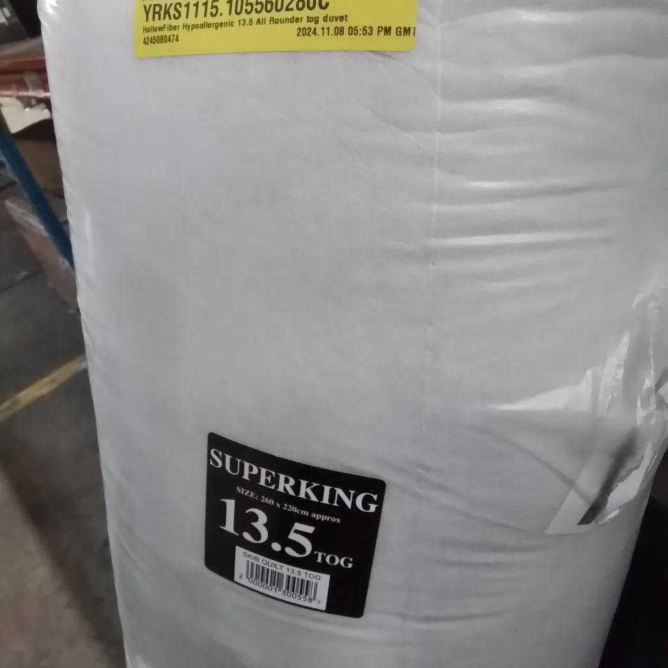 HOLLOWFIBER HYPOALLERGENIC 13.5 ALL ROUNDER 13.5 TOG SUPERKING DUVET