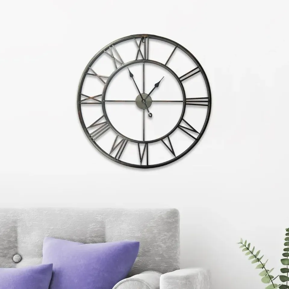 BOXED GREIG METAL WALL CLOCK (1 BOX)