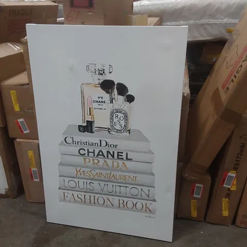 BOOKSTACK MAKEUP IL BY AMANDA GREENWOOD WRAPPED CANVAS ART