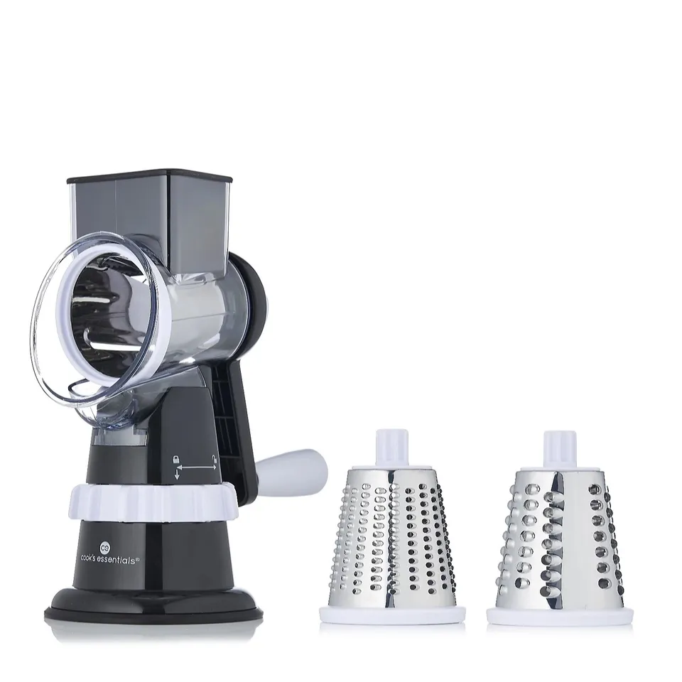 COOKS ESSENTIALS GLITZ SPEED GRATER AND SLICER WITH SUCTION BASE