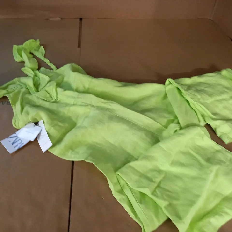 ZARA BRIGHT GREEN PLAYSUIT - 13-14 YEARS