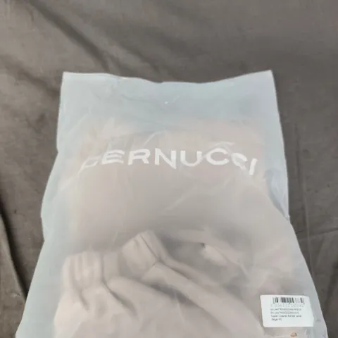 CERNUCCI SUEDE COLLARED BOMBER JACKET – BEIGE – XS