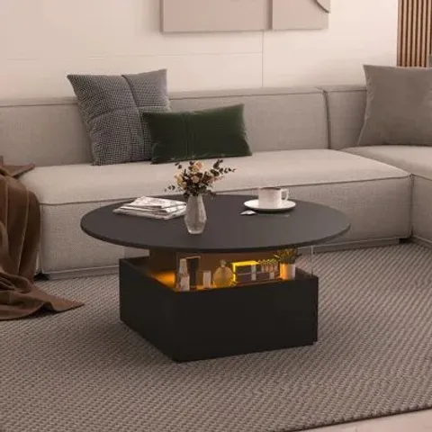 BOXED SOLID COFFEE TABLE WITH STORAGE 