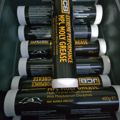 BOX OF APPROX. 10 JCB EXTREME PERFORMANCE MPL MOLY GREASE 