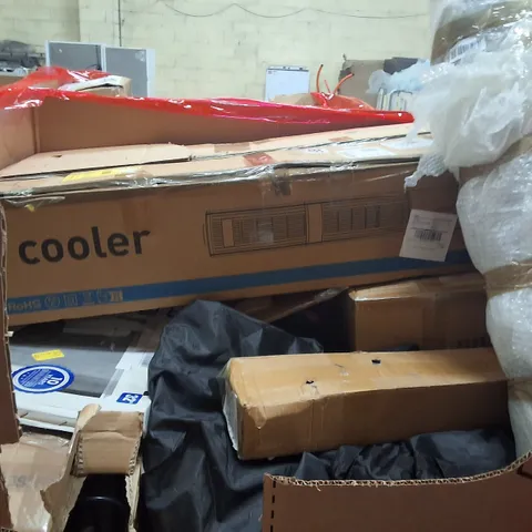 PALLET OF ASSORTED HOUSEHOLD GOODS AND PRODUCTS TO INCLUDE;AIR COOLER,SODA STREAM,PRIVACY SCREEN