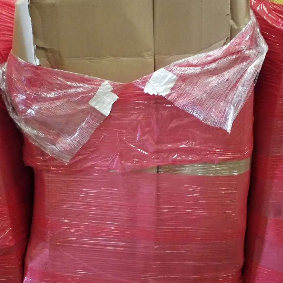 PALLET CONTAINING ASSORTED PRODUCTS INCLUDING LOGITECH KEYBOARD & MOUSE, FOLDOUT CAMPING STOOL, WOODEN ARCHERY SET, AIR MATTRESS & LIFTING BELT
