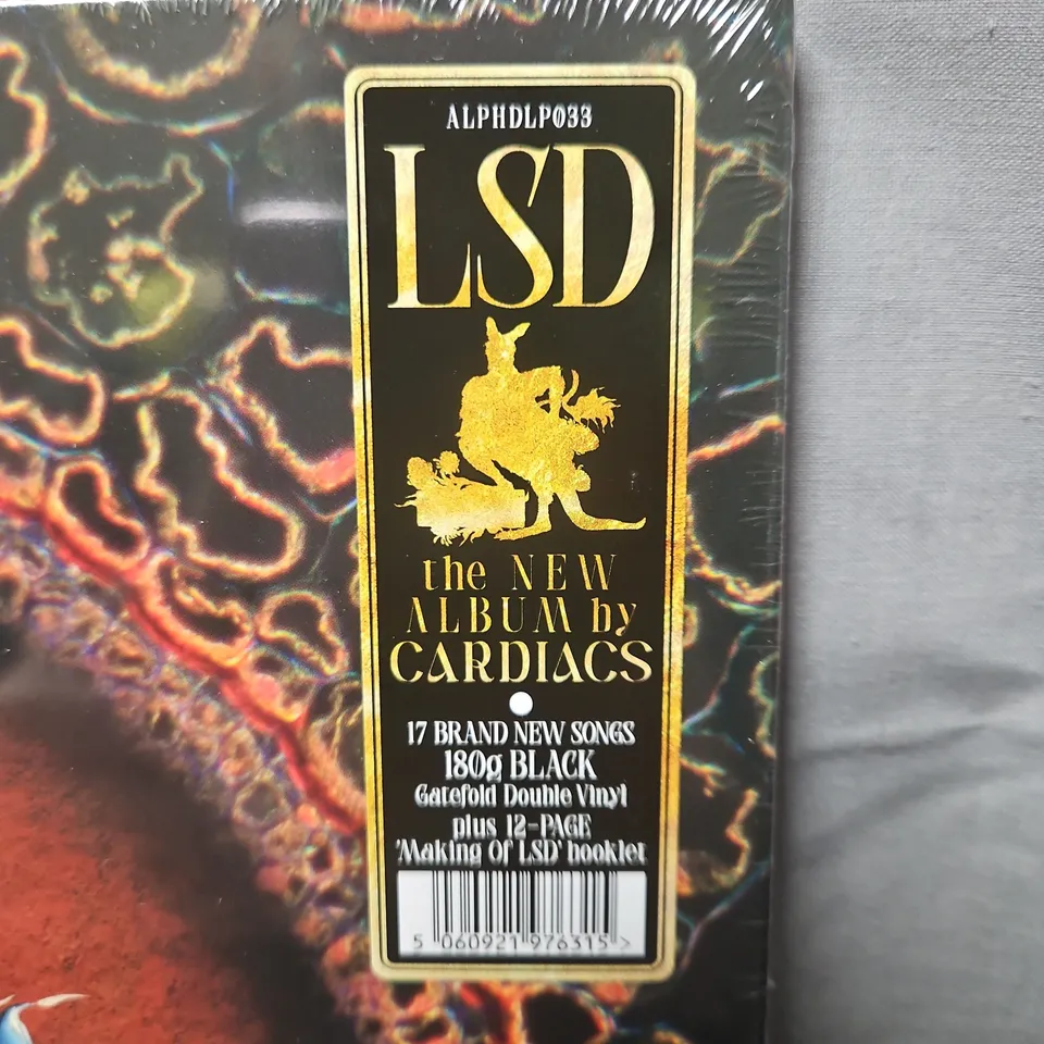 SEALED LSD: THE NEW ALBUM BY CARDIACS – 180G DOUBLE VINYL GATEFOLD WITH 12-PAGE BOOKLET