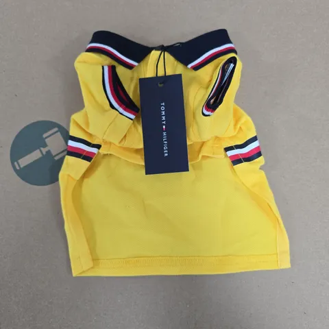 TOMMY HILFIGER DOG CORE POLO IN YELLOW - XS