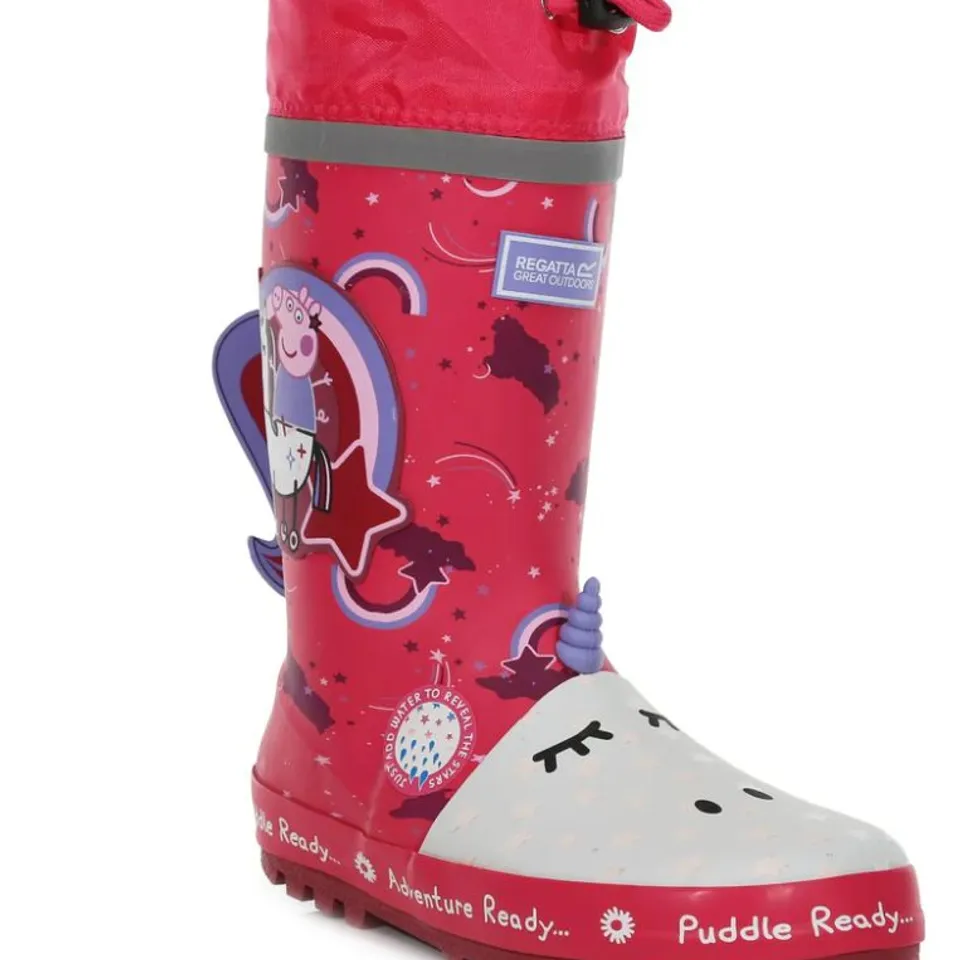 REGATTA KIDS PEPPA PIG PUDDLE OUTDOOR RAIN BOOTS WELLIES UNICORN SIZE CHILDS 4.5