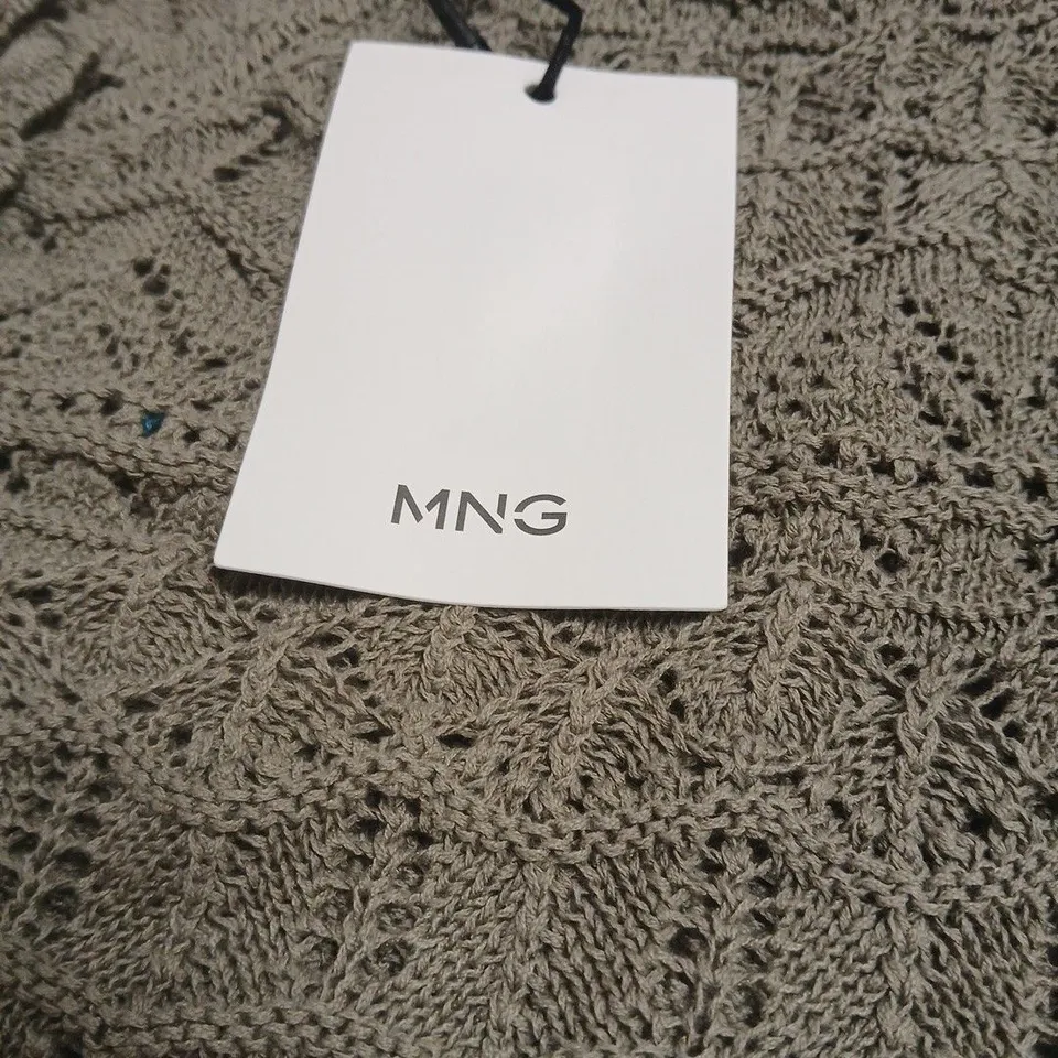 MNG / MANGO GREEN KNIT SLEEVELESS TOP – UK SIZE M