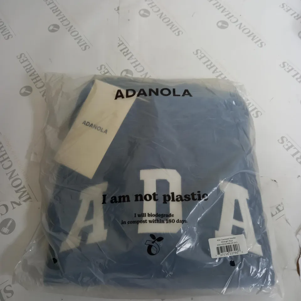 BAGGED ADANOLA OVERSIZED HOODIE MIDNIGHT BLUE 